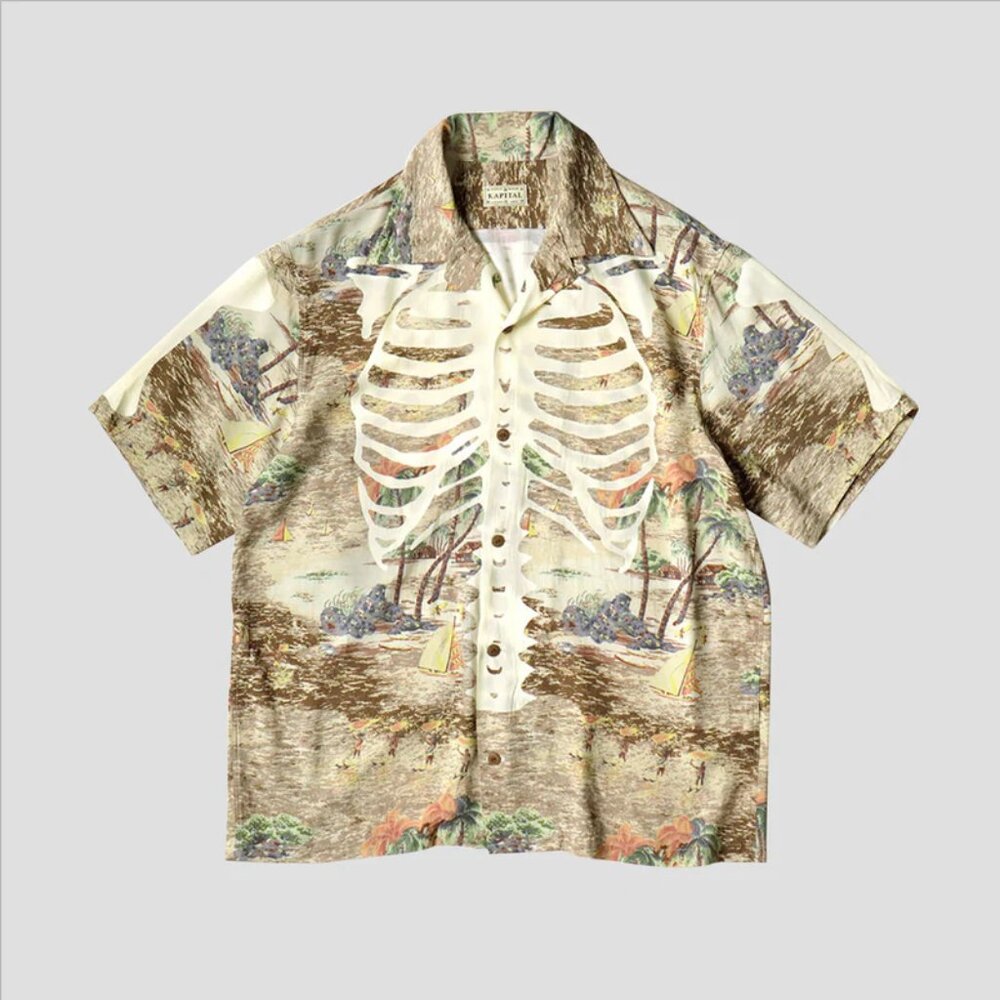 Kapital Hawaiian Bone Shirt